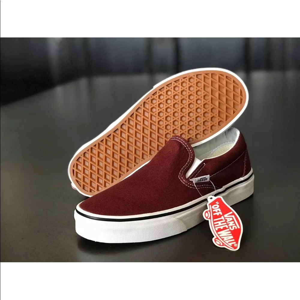 Vans Women’s Classic Slip-On Shoe Madder Brown - Picture 6 of 8